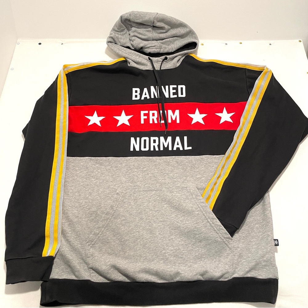 Adidas X RITA ORA men’s XL Banned From Normal Men's Grey & Black Hoodie